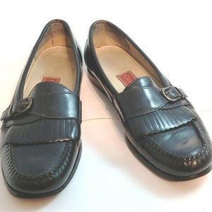 COLE HAAN DRESS BLACK LEATHER TASSEL LOAFER 10.5B